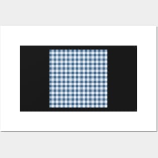 Gingham by Suzy Hager       Bermuda Blue Large Gingham Posters and Art